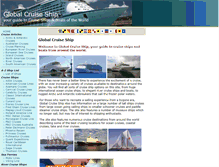 Tablet Screenshot of globalcruiseship.com
